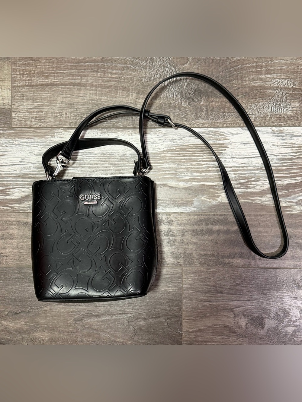 GUESS Kamri Mini Bucket Crossbody Bag